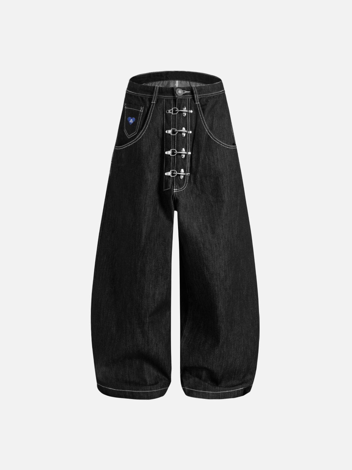 [Pre-Order] Aelfric Eden Metal Button Raw Barrel Jeans